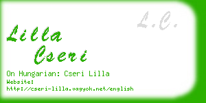 lilla cseri business card